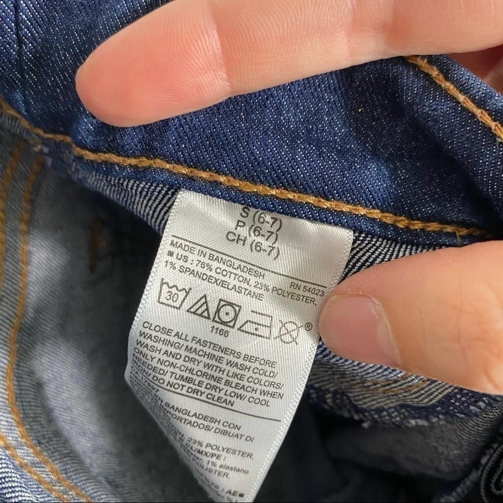 Old Navy Skinny Jeans Small Girls Kids Pull On Blue Denim